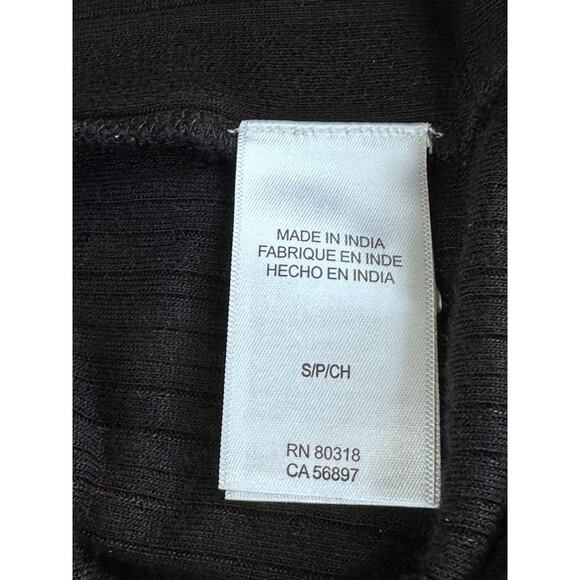 Lucky Brand Top Womens S Black Geometric Tie V-Neck Viscose Boho Peasant Blouse - Picture 11 of 16